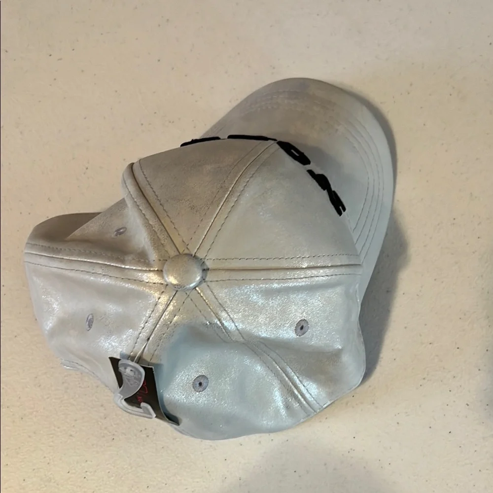 NOBO Silver Hat‎ with Black Lettering